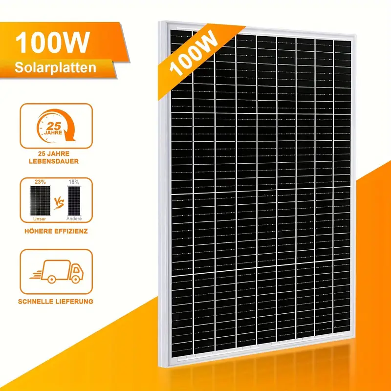 Monocrystalline Solar Panel 100W